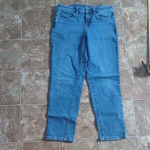 GUC Talbots Boyfriend Simply Flattering  Dark Blue Jeans Size 6